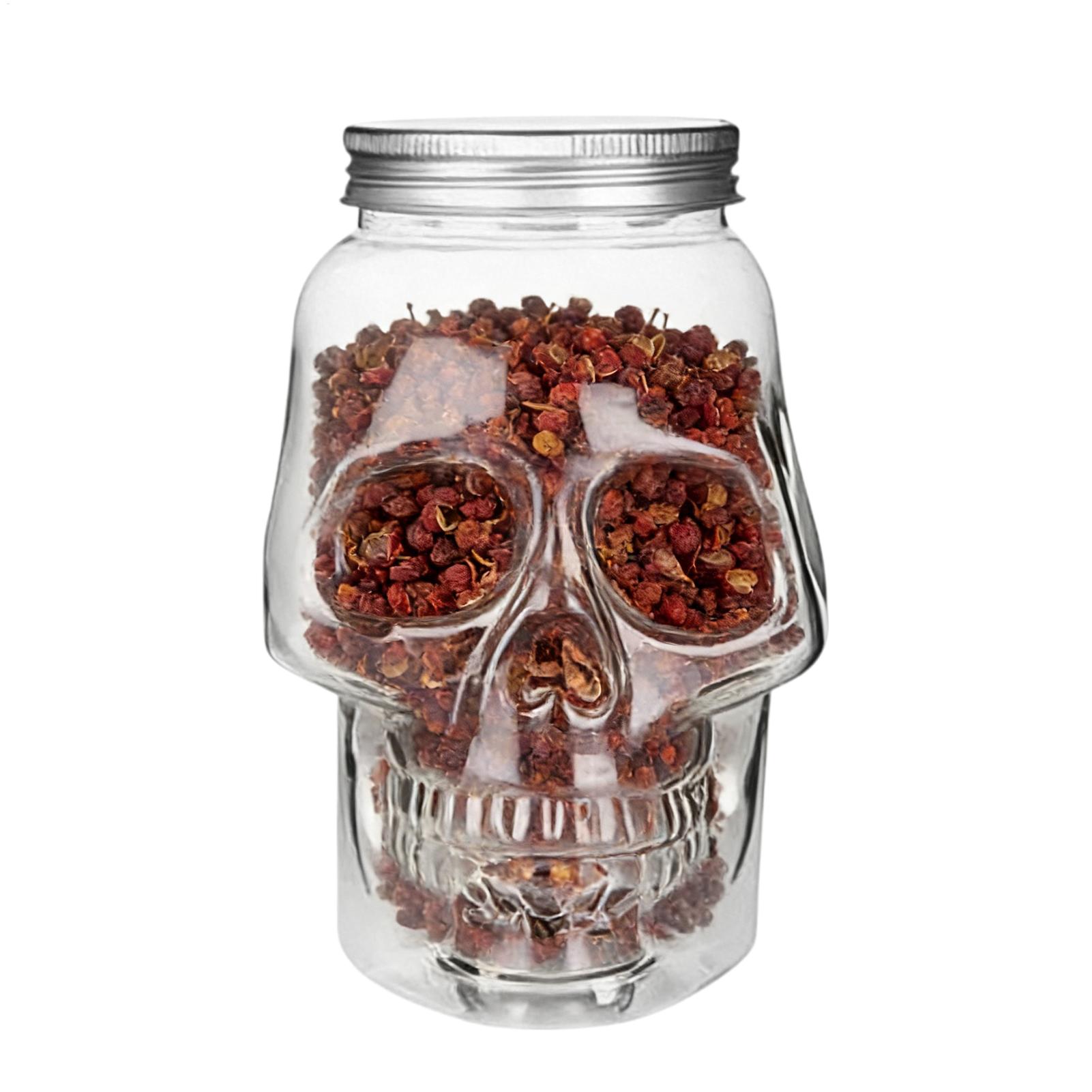 Bath Salts Jar - Stoples Tengkorak 500ml/800ml Dekorasi Seram yang
