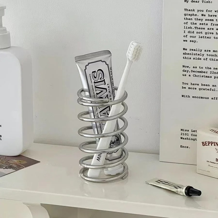 Home Bathroom Essentials - Tempat Sikat Gigi Baja Tahan Karat