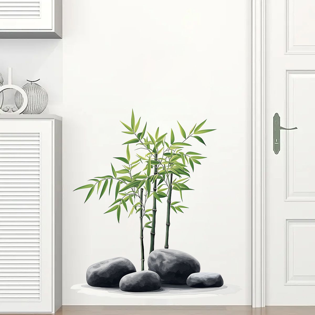 Home Bathroom Tiles - Tinta Bambu Stiker Dinding Kamar Mandi