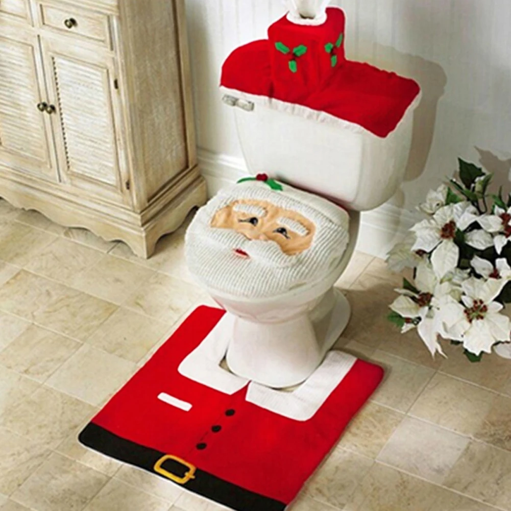 Home Of The Year Bathroom - 2026 Sarung Dudukan Toilet Natal Lucu,