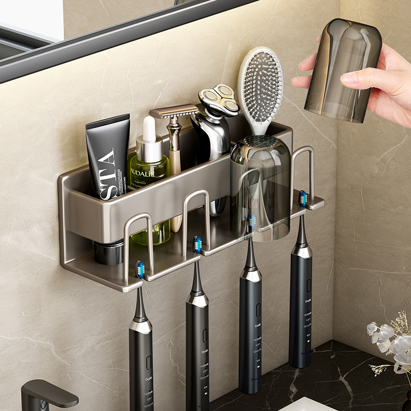Home Bathroom Essentials - Rak Dinding Kamar Mandi, Tempat Sikat