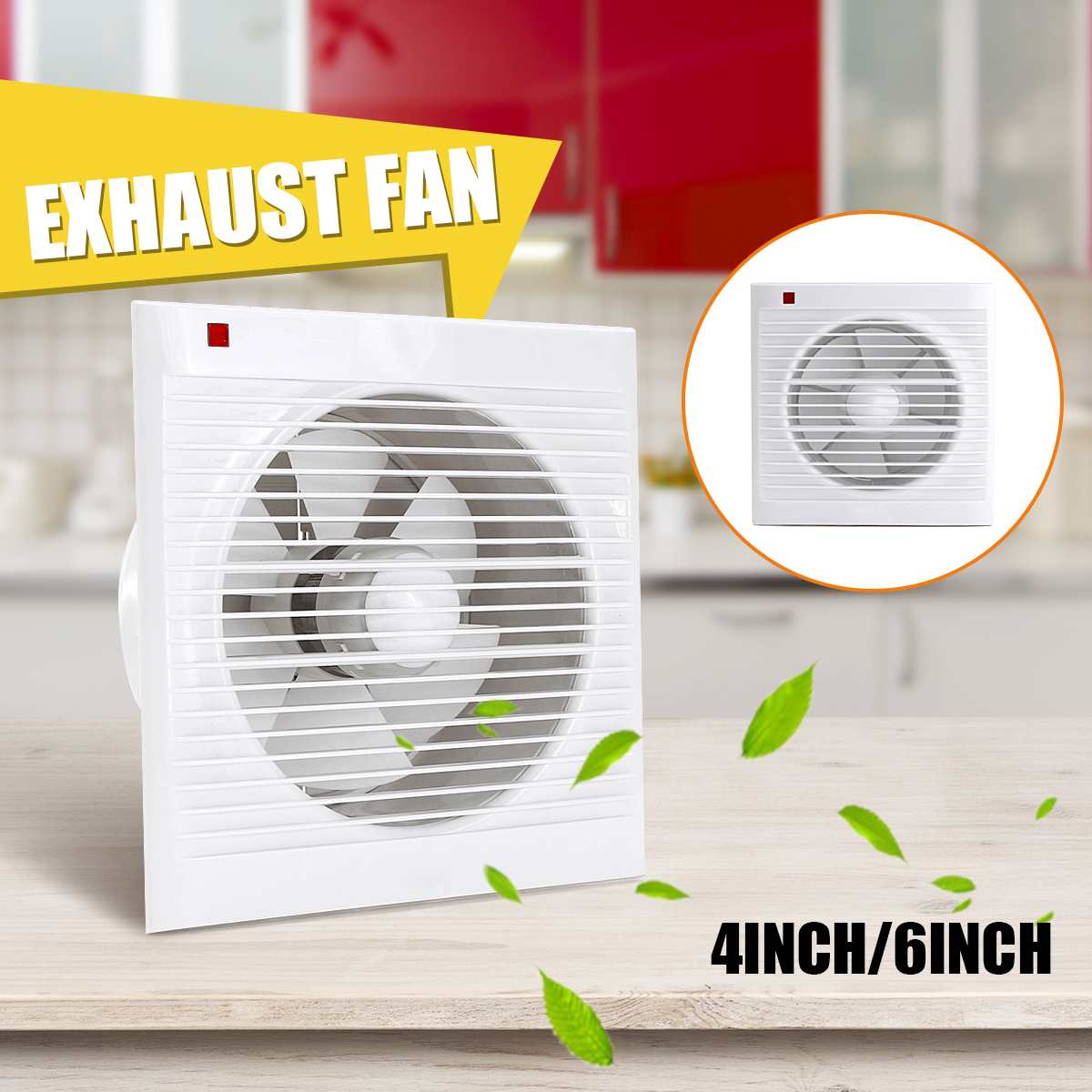 Home Bathroom Extractor Fan - Kipas Exhaust Kamar Mandi 4 Inch