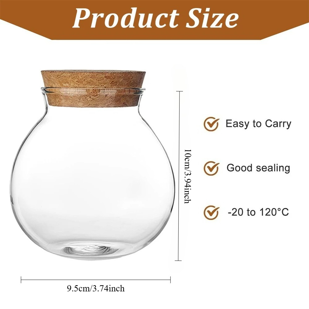 Botol Kaca Bulat Kosong 500ml  - Bath Salts Jar ulasan dan harga