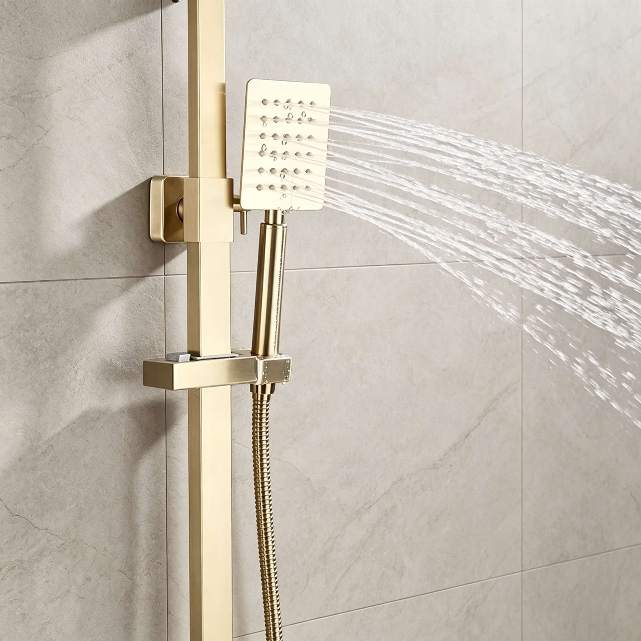 Set shower emas stainless stee - Home And Bathroom ulasan dan harga