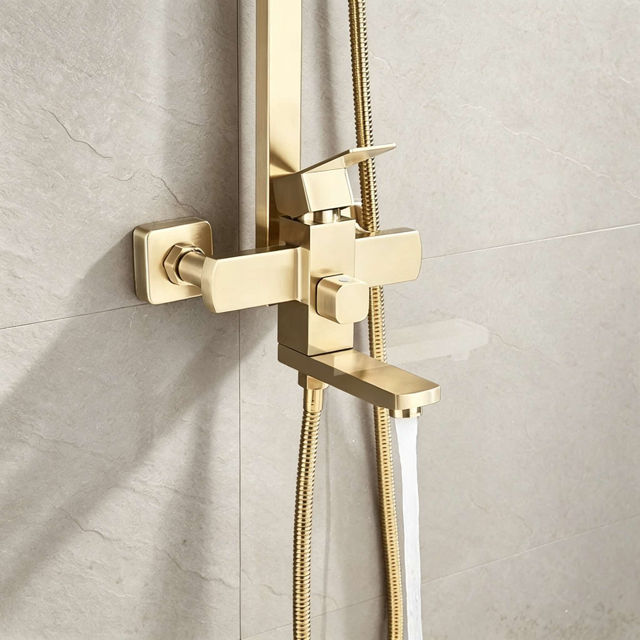 Set shower emas stainless stee - Home And Bathroom ulasan dan harga