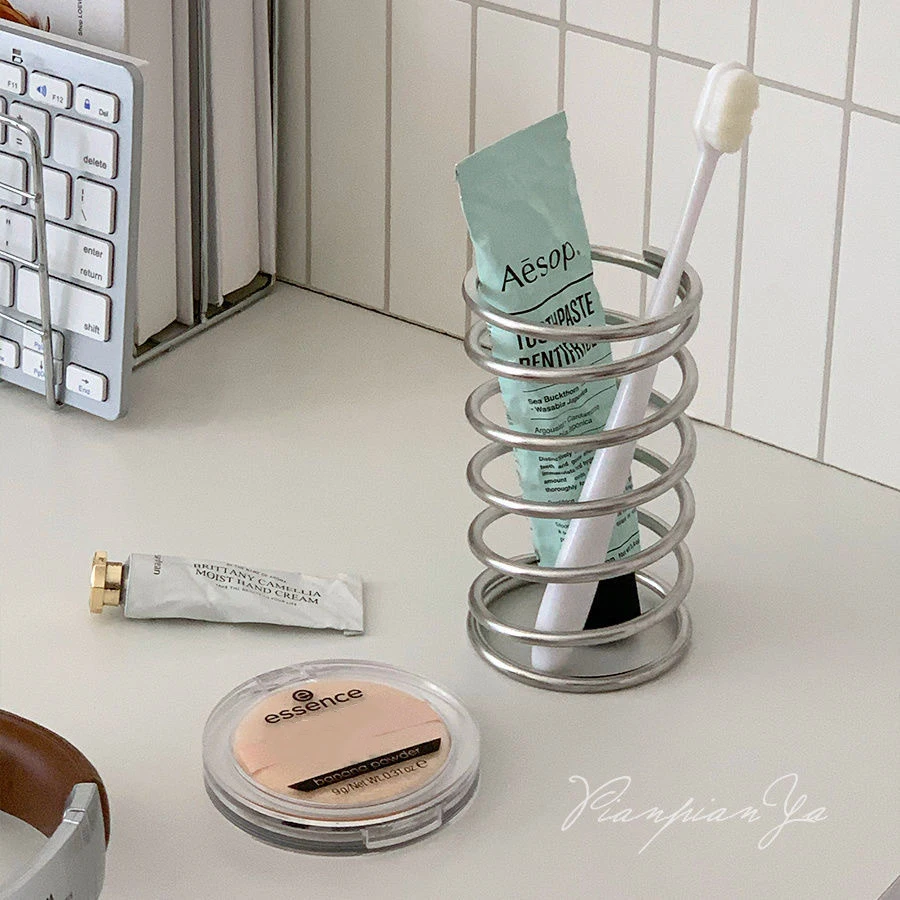 Tempat Sikat Gigi Stainless St - Home Bathroom Essentials ulasan dan harga