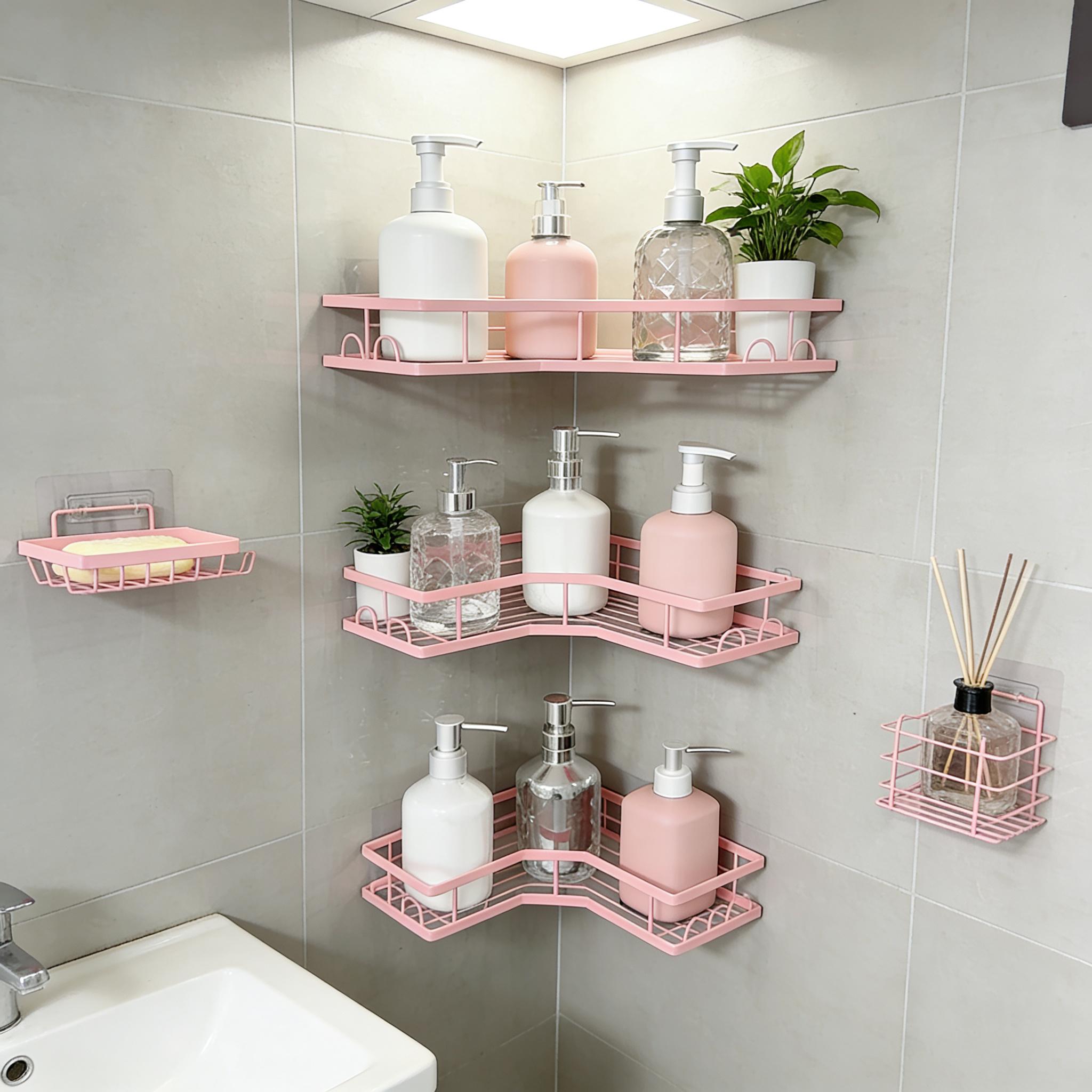 5Pcs Set Rak Penyimpanan Kamar - Home Bathroom Essentials ulasan dan harga