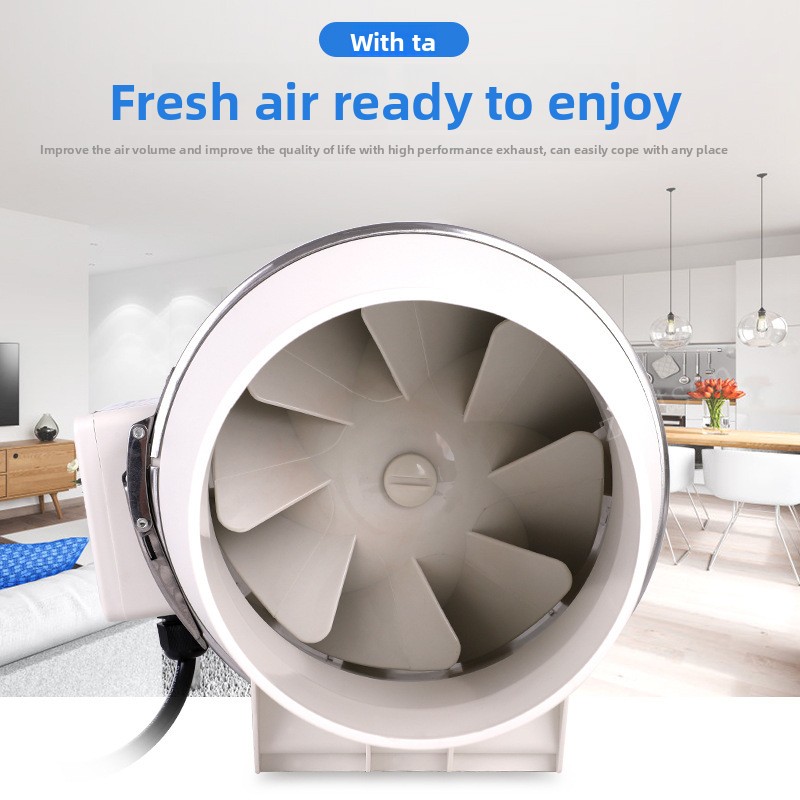 Exhaust Fan Rumah Diam Inline  - Home Bathroom Extractor Fan ulasan dan harga