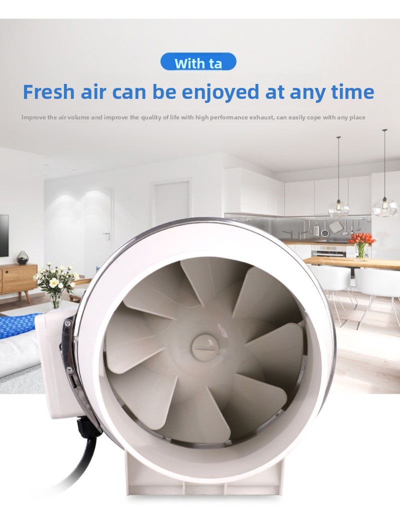 Exhaust Fan Rumah Diam Inline  - Home Bathroom Extractor Fan ulasan dan harga