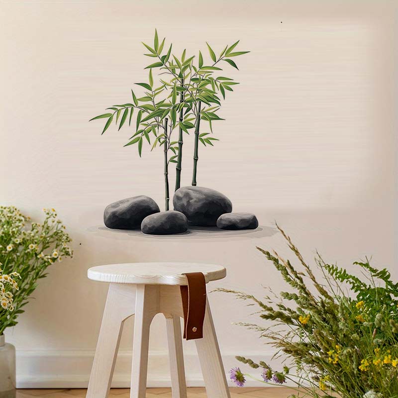 Tinta Bambu Stiker Dinding Kam - Home Bathroom Tiles ulasan dan harga