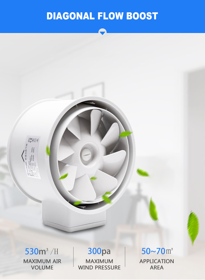 Kipas Ventilasi Saluran Udara  - Home Bathroom Extractor Fan ulasan dan harga