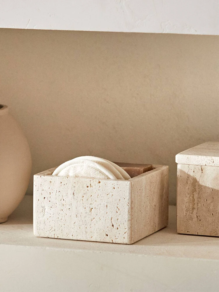 Wadah Penyimpanan Travertine u - Bath Salts Jar ulasan dan harga