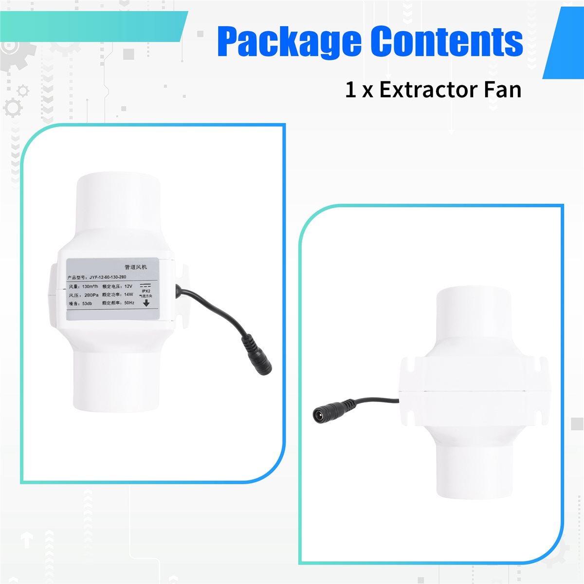DT81 60mm Kipas Ekstraktor Keb - Home Bathroom Extractor Fan ulasan dan harga