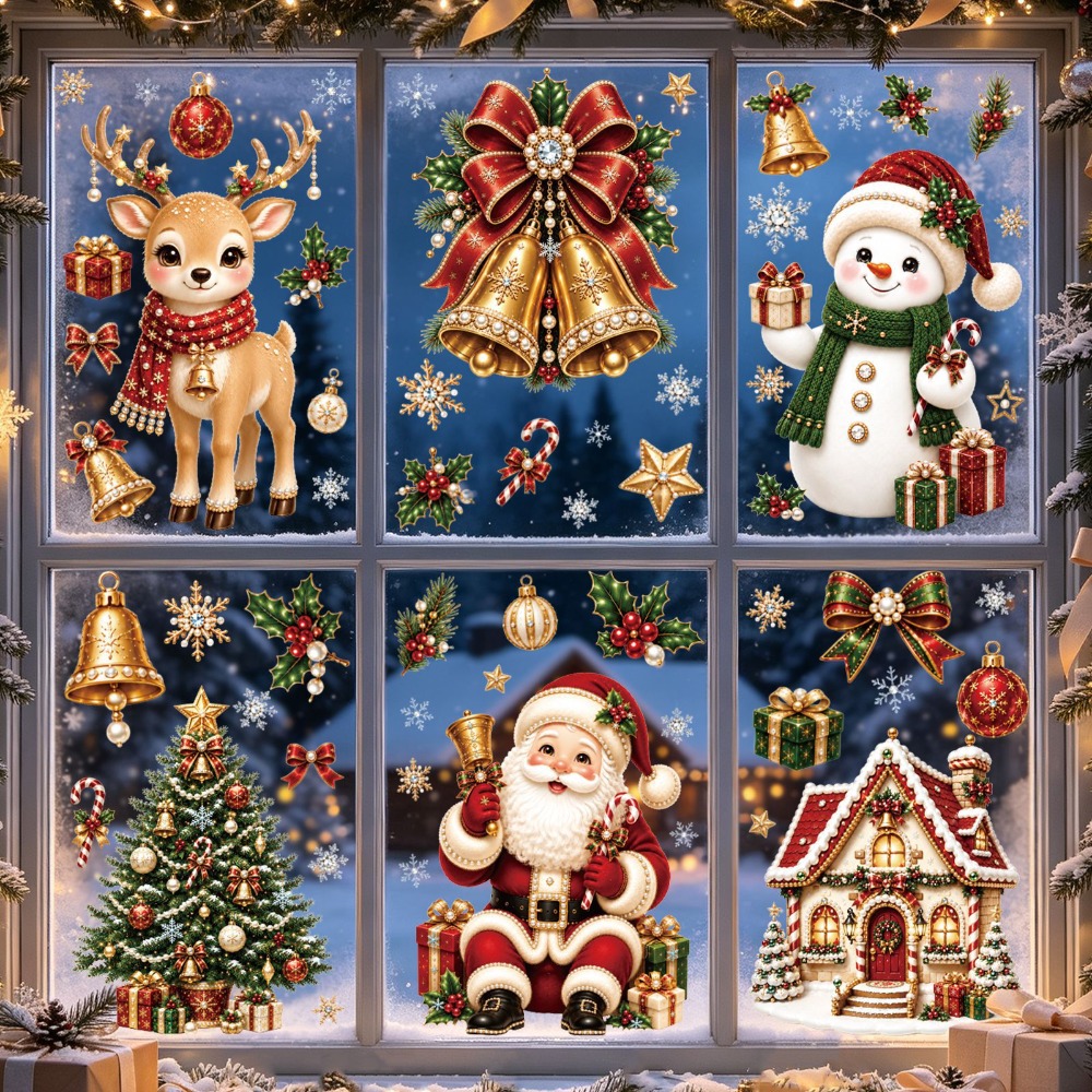 Stiker Jendela Natal 2027, Sti - Home Bathroom Tiles ulasan dan harga