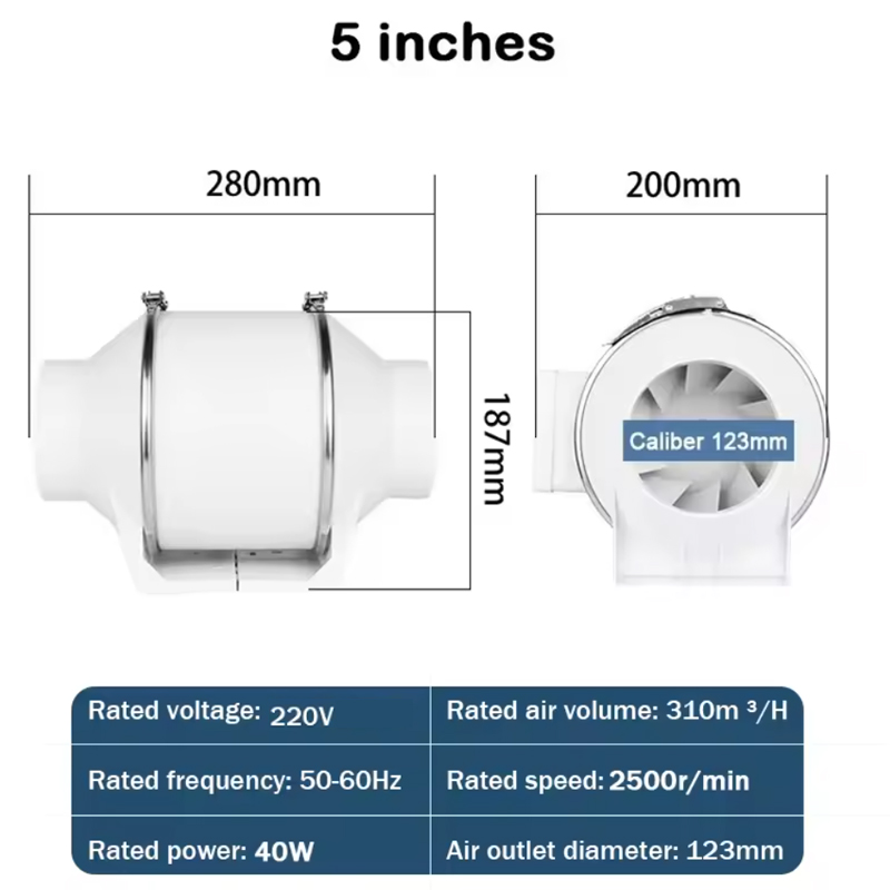 Kipas Exhaust 4 inci 220V untu - Home Bathroom Extractor Fan ulasan dan harga