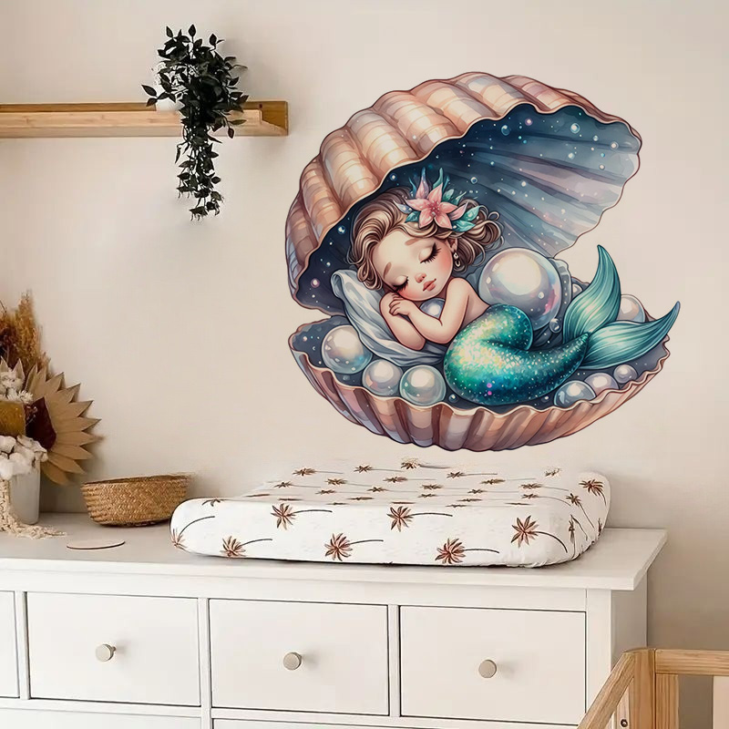 Stiker putri duyung cantik, st - Home Bathroom Tiles ulasan dan harga