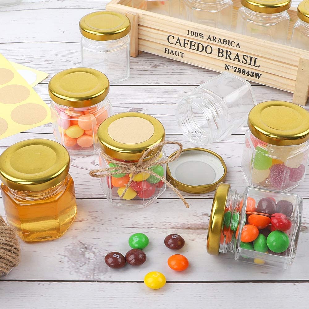 Botol Kaca Segi Enam Kualitas  - Bath Salts Jar ulasan dan harga
