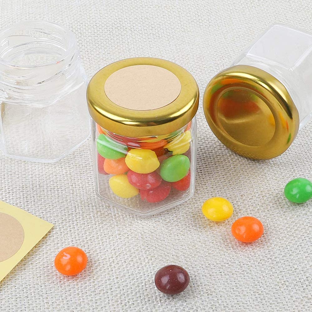 Botol Kaca Segi Enam Kualitas  - Bath Salts Jar ulasan dan harga